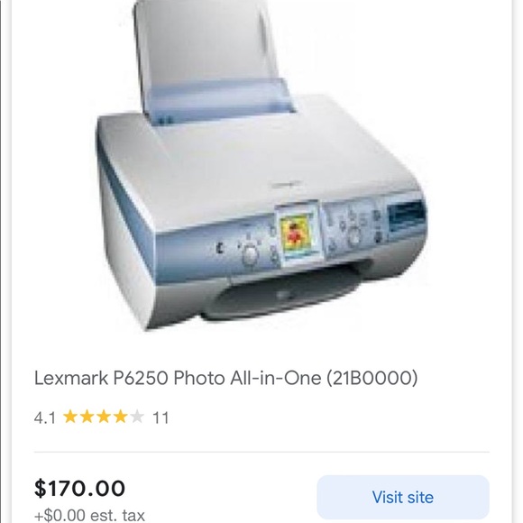 Lexmark Home Photo Center All in One P6250 - Picture 7 of 9